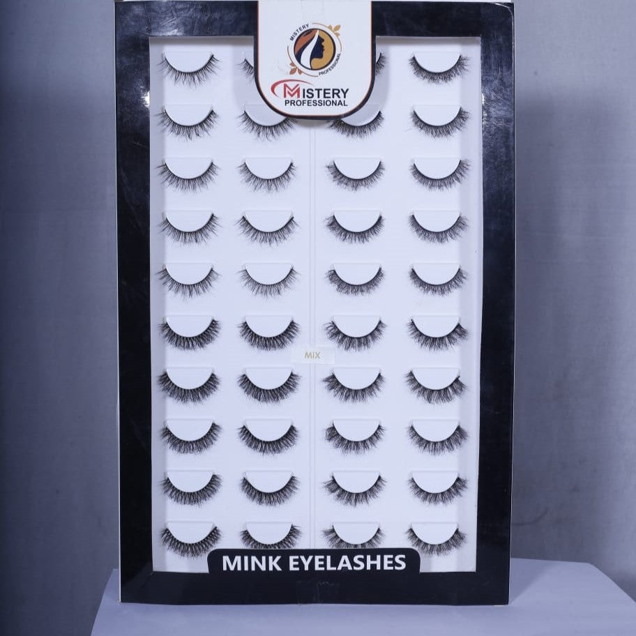 Mistery Professional hand made eye lashes (20 pair set)