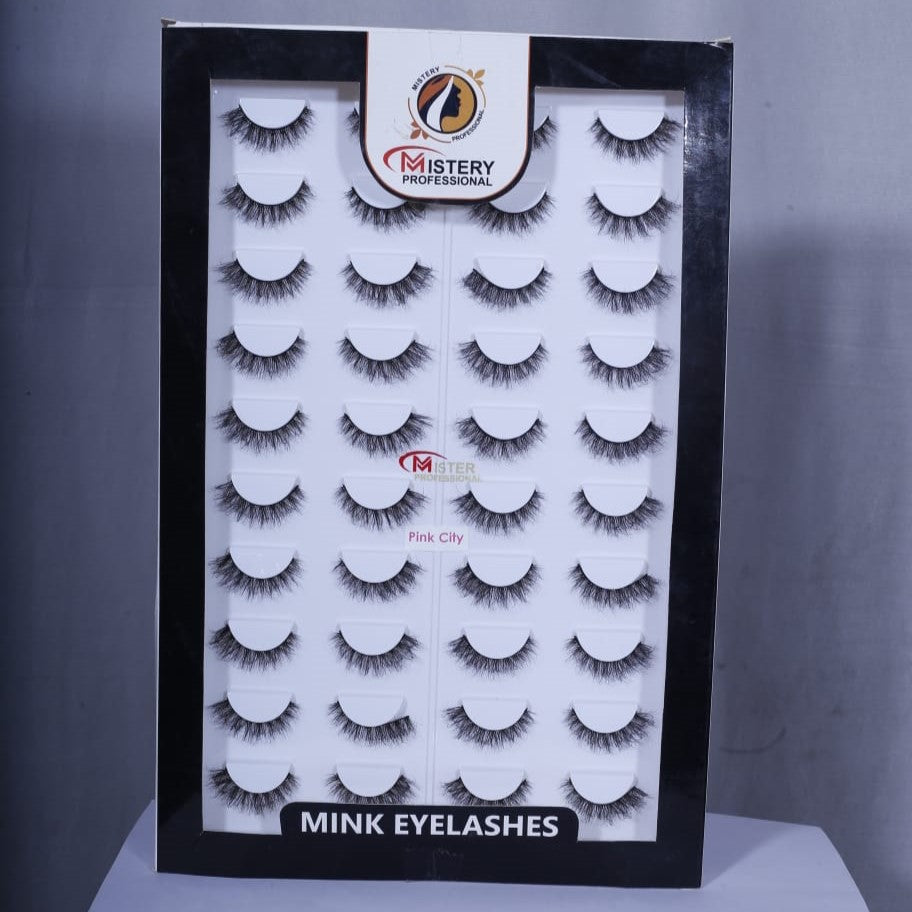Mistery Professional hand made eye lashes (20 pair set)