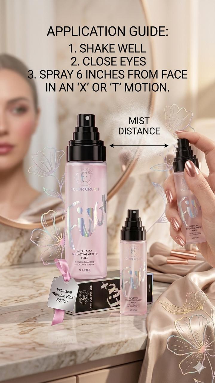 COLOR CRUSH SUPER STAY 24H LASTING MAKEUP FIXER (BARBBIE PINK #2)