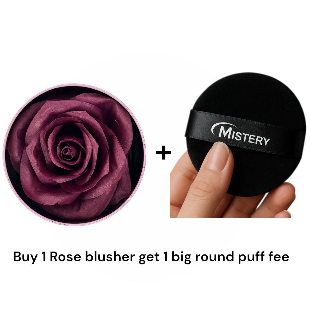 Mistery Porfessional Rose Blusher + 1 pc round puff free