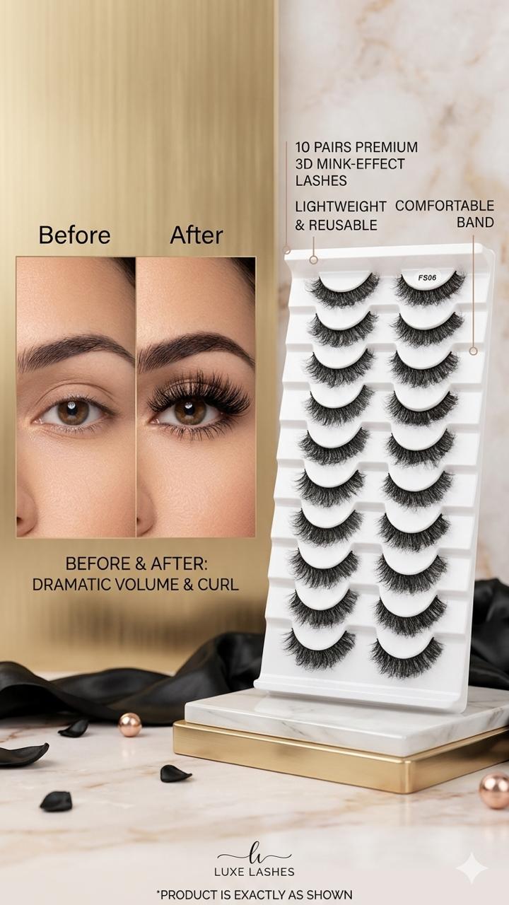 MISTERY PROFESSIONAL MINK HAIR (FS06 EDITION) 10 PAIR PACK