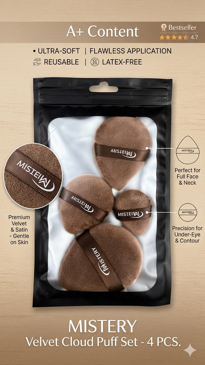 Silky Smooth Blending Puff 4-1 set