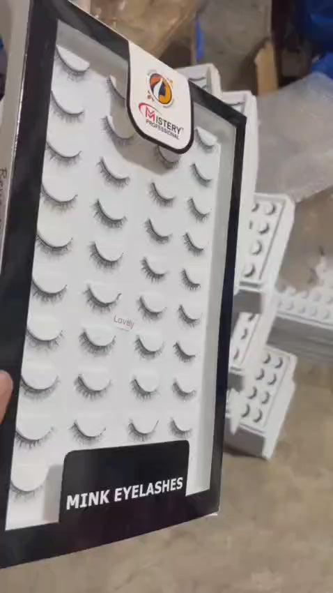 Mistery Professional hand made eye lashes (20 pair set)