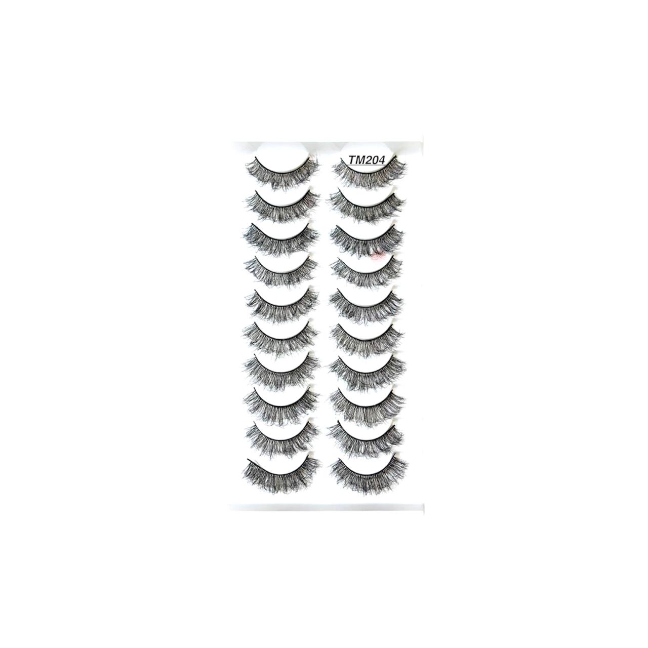 False Eyelashes TM-Series (10 Pair Mink Eye Lashes)